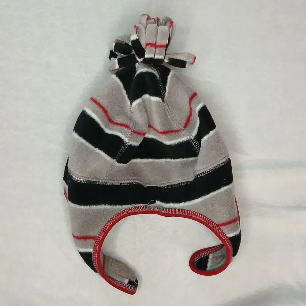 Old Navy Fleece Trapper Ski Winter Hat Pom Beanie Ear Flaps Toddler 12-24 mo